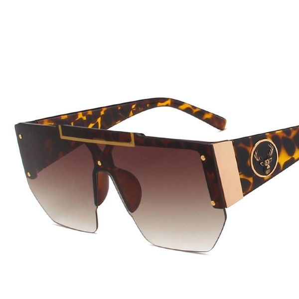 

sunglasses square men plastic classic women flat half frame sun glasses siamese lens gradient eyeglasses uv400 product, White;black