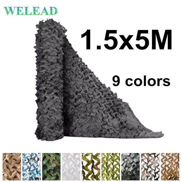 

tents and shelters 1.5x5m reinforced camouflage net mesh hide garden army camo netting shade hunting outdoor awnings 1.5x5 1.5*5m