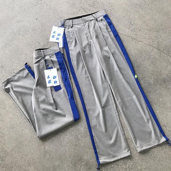 

men's pants side blue web adererror trousers men women 1:1 ader error, Black