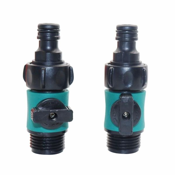 

watering equipments 2 pcs 3/4 inch male thread garden quick connector car water pipe fittings hose extend the