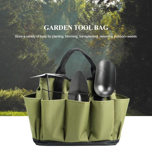 

storage bags garden tool bag gardening tote with 8 pockets portable organizer for lawn yard
