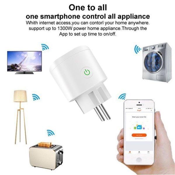 

smart power plugs 16a tuya zigbee eu plug wifi wireless remote socket timer voice control home fire retardant pc