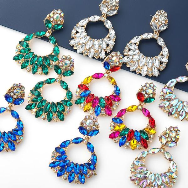 

dangle & chandelier pauli manfi fashion metal rhinestone geometric earrings women's creative party accessories, Silver