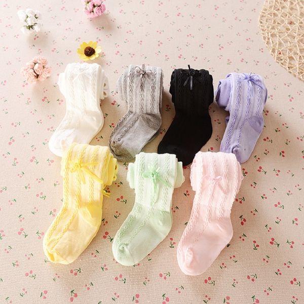 

candy colorful baby girl tights newborn pantyhose 0-4years bebe stocking children clothes kids underpant princess trouser cotton 210413, Slivery;white