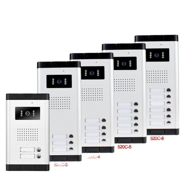 

video door phones 700tvl waterproof intercom system phone outdoor camera ir light vision with multi call buttons for apartment /homes