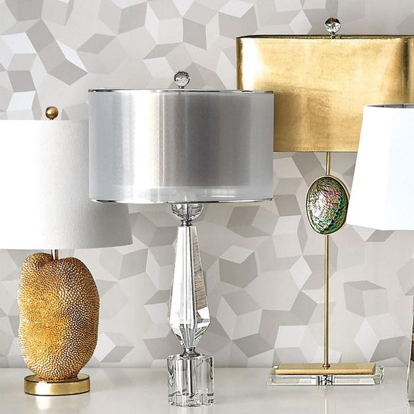 

table lamps 2021 el light luxury crystal lamp bedroom bedside creative simple for living room