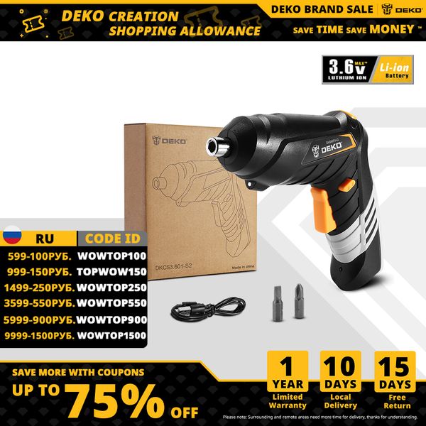 

deko dkcs3.6o1 s1/s2/s3 electric cordless screwdriver keyless chuck charging battery