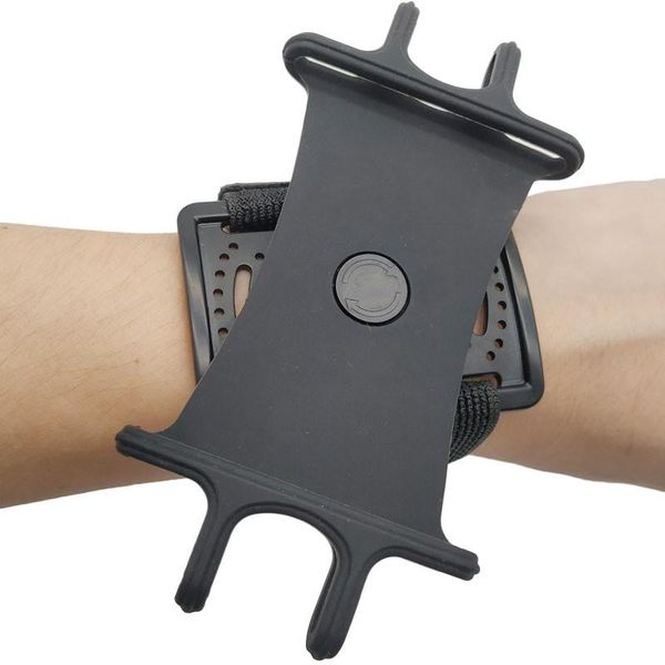 

outdoor bags rotatable mobile phone running bag wristband belt jogging cycling arm band holder wrist strap bracket stand accessories