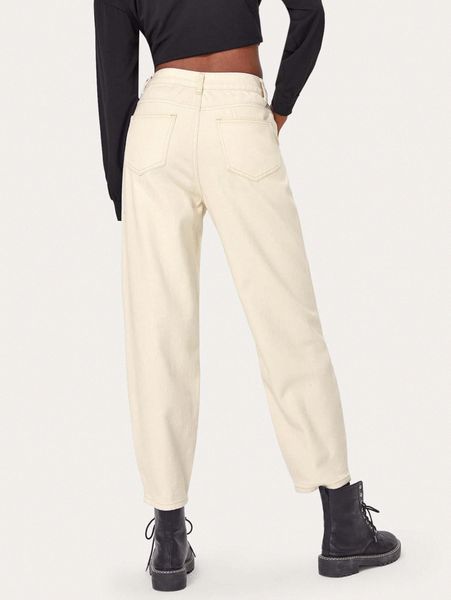 

slant pocket solid jeans p964#, Blue