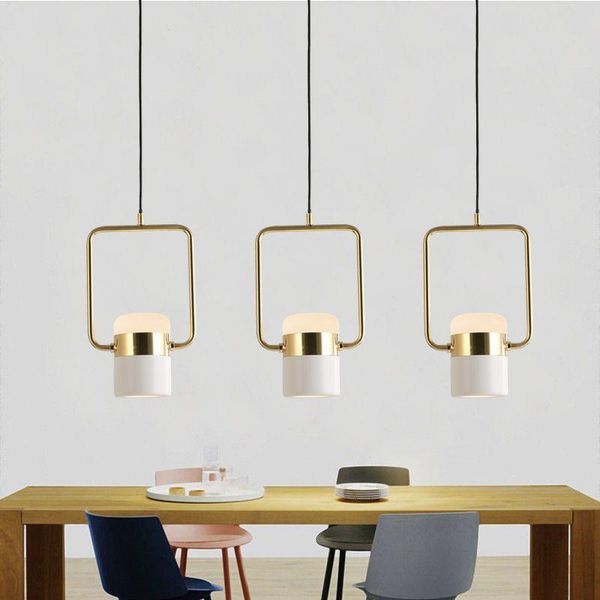 

pendant lamps nordic led light for bar bedside study bedroom single metal cafe showcase cob lamp