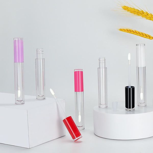 

storage bottles & jars 100pcs 3.5ml lip gloss tubes transparent tube lipstick mini sample cosmetic container