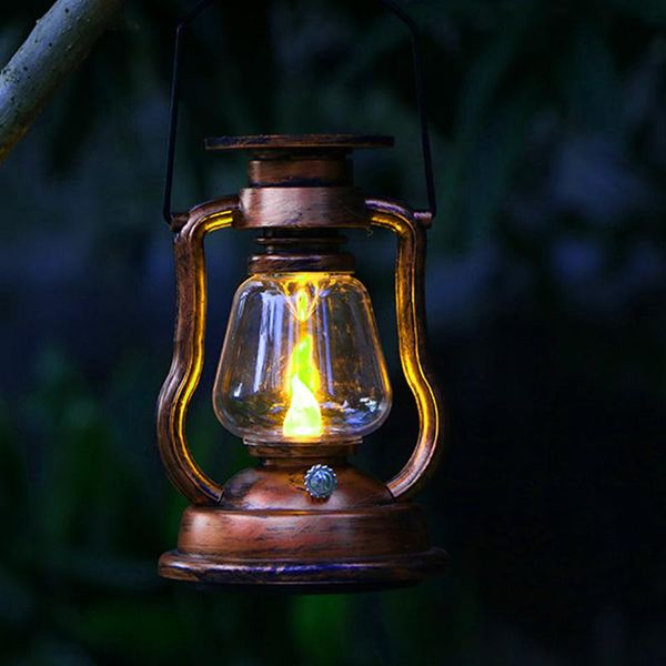 

portable lanterns retro outdoor camping kerosene lamp high brightness hanging lantern mediterranean style decor oil tea light