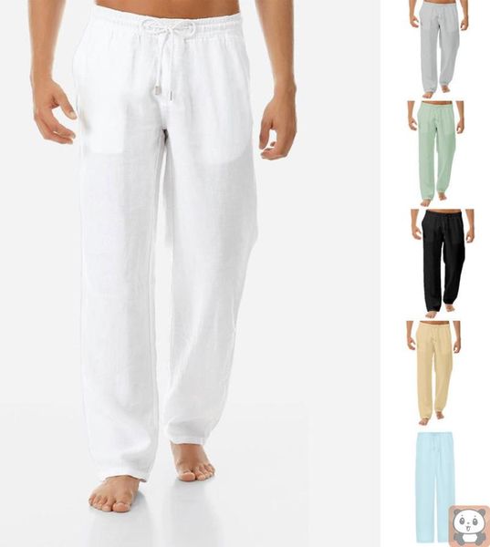 

men's simplicity fashion solid color casual trousers pants, Black