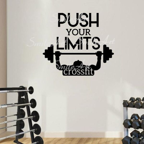 

wall stickers cute gym sticker pvc removable for living room bedroom art mural drop