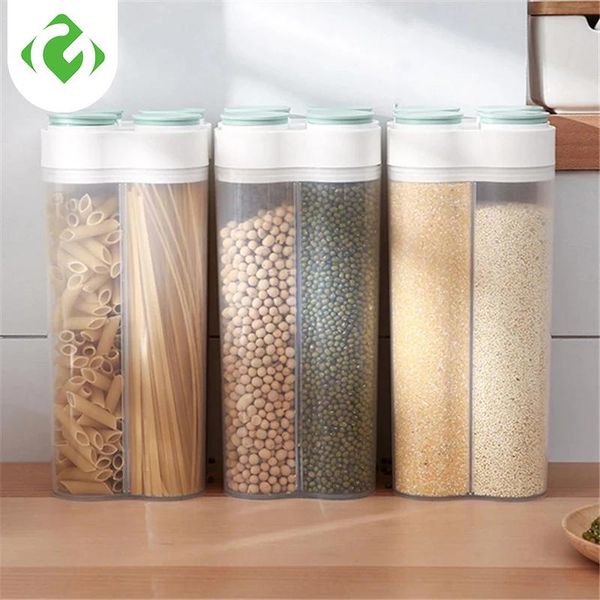 

storage bottles & jars kitchen whole grains tank sealed box compartment transparent food household accessories gy