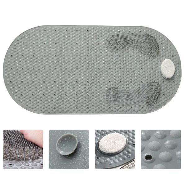 

anti-skid floor mat bathroom shower foot bathing pad with sucker bath mats
