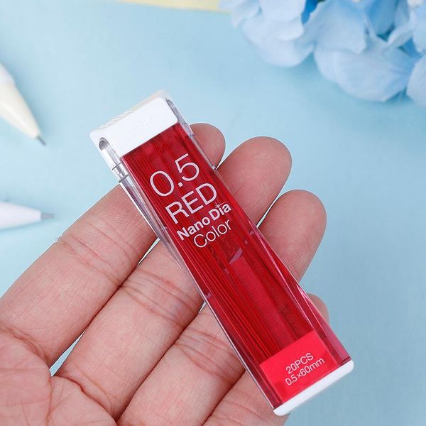 

0.5mm colored mechanical pencil painting special refills, Black;red