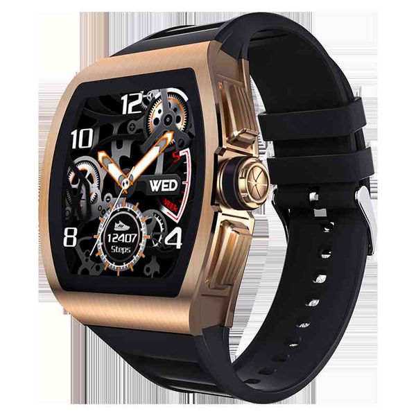 Homens de relógio inteligente Homens completo Toque IP68 impermeável Smartwatch Rastreador de fitness Dispositivos Wearable Frequência HeartWatch Relgio Inteligente Q0524