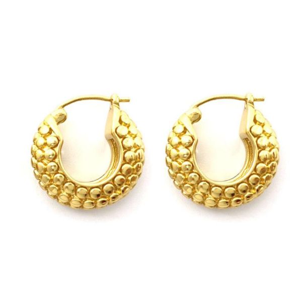 

hoop & huggie gold color fine small earrings for women fashion jewelry de015, Golden;silver