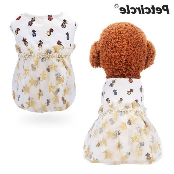 

the dog clothes pet skirt summer thin puppy small spring teddy bear dog princess gauze dress
