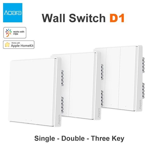 

aqara wall switch d1 zigbee smart light remote wifi switches wireless key zero line fire wire no neutral for mi home homekit control