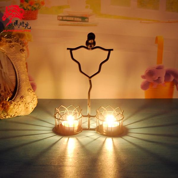 

candle holders irregular black diy holder hanging bird geometric iron candlestick christmas dining table candelabros decoration zz50zt