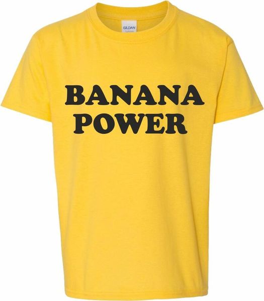 

banana power t-shirt - 1960's, slogan, retro, counter culture, cult, White;black