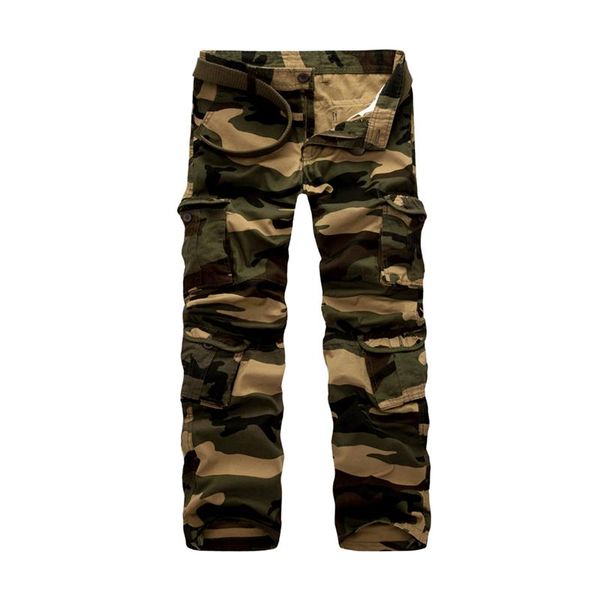 

cargo pants men cotton clothing khaki casual long outwear military work plus size 28-46 men's, Black