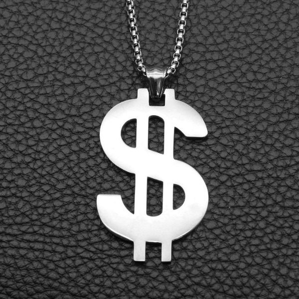 

necklace men stainless steel fashion usd $ pendant long chain hip hop jewelry oh the neck accessories necklaces, Silver
