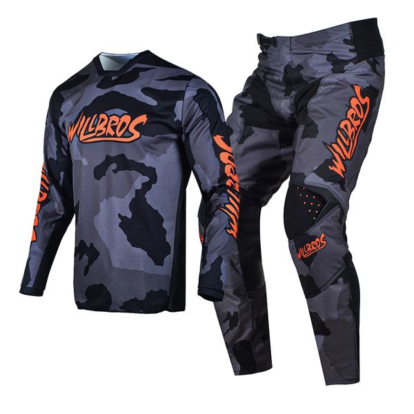 

willbros jersey & pant combo mx atv bmx motocross dirt bike men's off road gear set