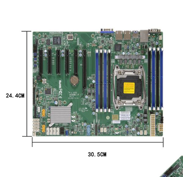 Placa-mãe de estação de trabalho de servidor para Supermicro X10SRi-F