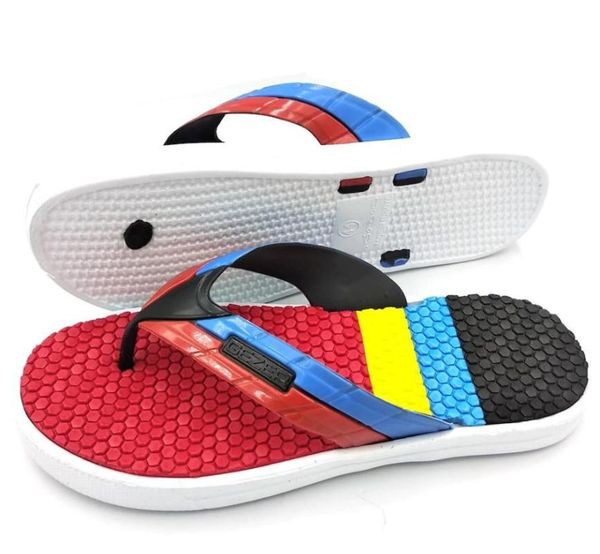 

slippers slipper men non-slip wear outdoor sandals flat shoes summer home male comfortable breathable casual, Black