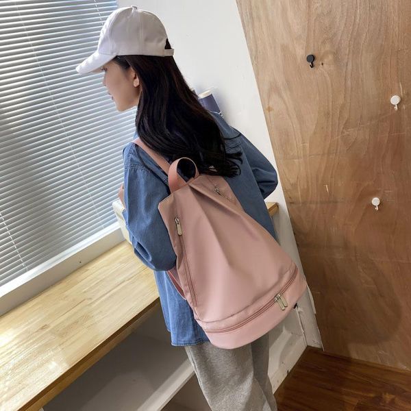 

backpack female fitness bag dry wet separate backpacks waterproof beach storage sports equipment swimming bags