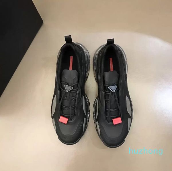 

luxury spring summer men's shoes air cushion leisure sports are full of science and technology, Red;white