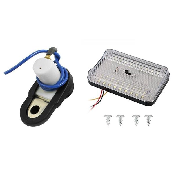 

interior&external lights 2 pcs car vehicle interior door courtesy light switch button with 36led roof ceiling reading