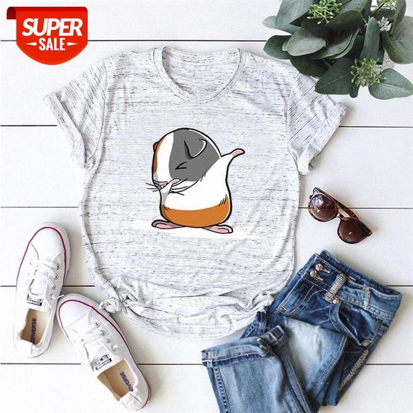 

women's loose round neck short-sleeved cotton t-shirt t18 #853p, White