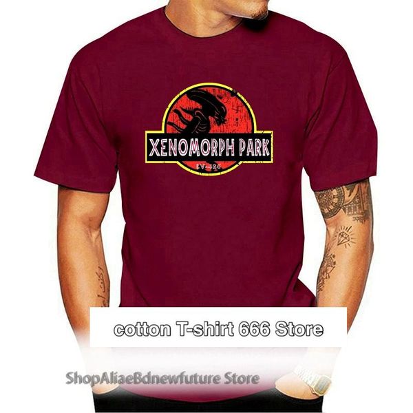 

men's t-shirts alien xenomorfo adulto parque camiseta de talla grande, White;black