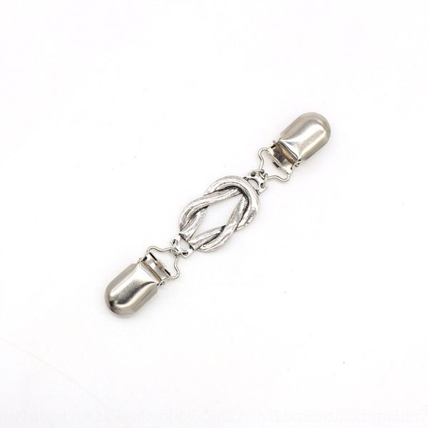 

aKoE temperament cardigan women's neckl brooches ine clip anti light brooch button scarf pins shawl button shawl temperament cardigan scarf, Gray