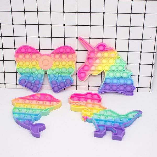

decompression toy antistresstoy simple dimple rainbow push bubble fidgettoys pack anti stress bubbles anti-stress toys children
