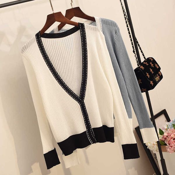 

women's sweaters long sleeve cardigan ice collision short coat colour off air conditioning without upper lining clothing from a shawl h, White;black
