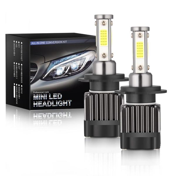

car headlights 2pcs 50w 5000lm waterproof haedlight bulbs m5 h4 h7 h8 h9 h10 h11 led 9003 9005 9006 6000k auto fog light 9v-36v bulb