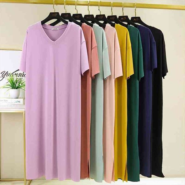 

summer casual 7 colors women dresses a line short sleeve beach long black ice silk home vestidos verano, Black;gray