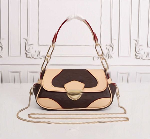 

designer luxury bag antique leather brand ingot bag vintage shoulder bags alphabetic print embroidered slant body package luxury