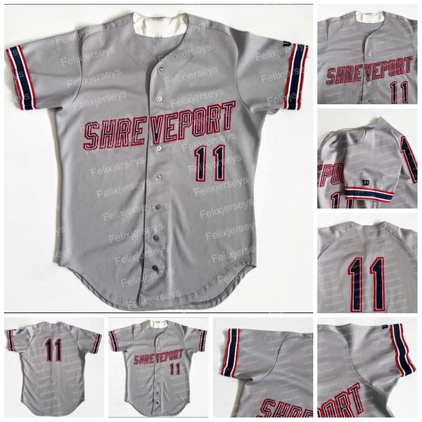Shreveport capitães Milb Classe AA Texas League Wilson Jogo Baseball Jersey Dupla nome e número de alta quailty