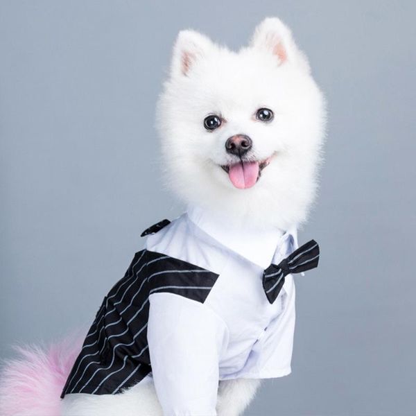 

pet clothing dog puppy clothes wedding suit gentleman dress apparel