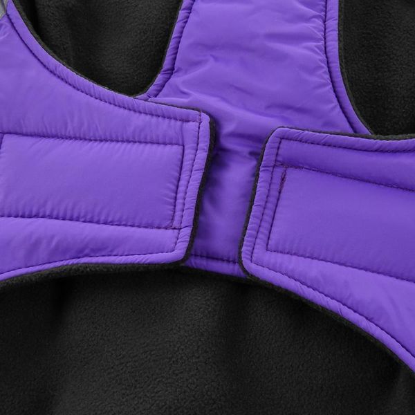 

dog apparel windproof coat winter jacket vest with reflective strips for medium large dogs warm cozy sport purple