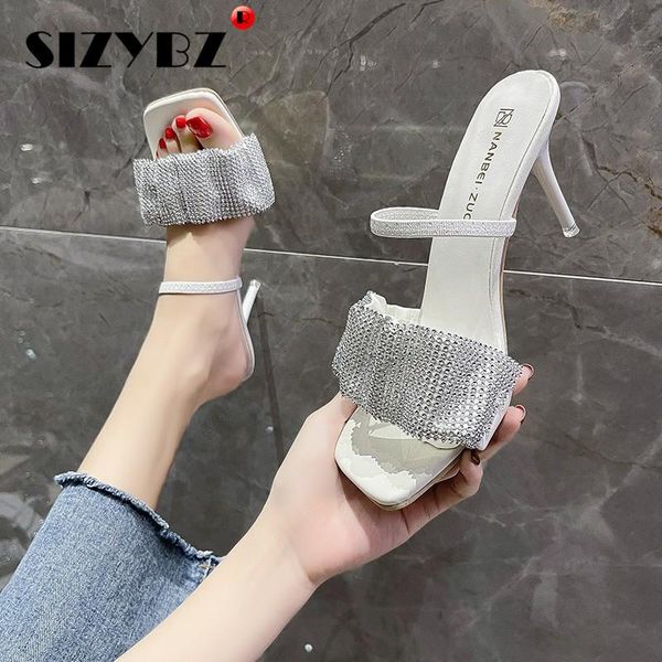 

dress shoes open toe pumps women fashion sandals stiletto heel summer rhinestone fairy style square high-heeled, Black