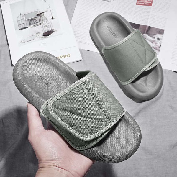 

summer kanye coconut sandalsthick home bottom simple couple slippers 2021 leisure fashion bread shoes sandals yw yw, Black