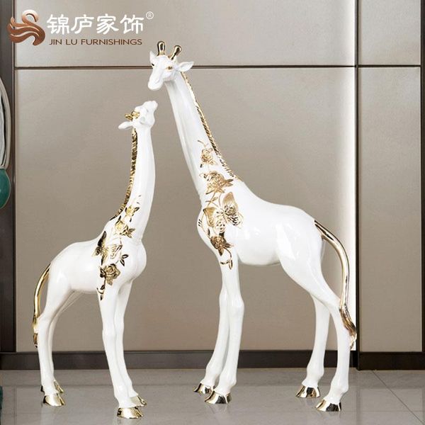

decorative objects & figurines european creative auspicious mother and child deer landing decoration living room courtyard office park handi