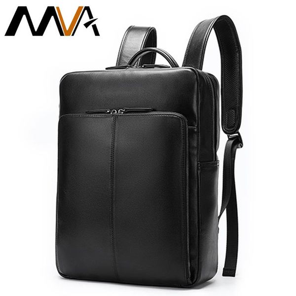 

backpack mva men's leather bags for men antitheft lapschool teenager multi-layer space travel 7115